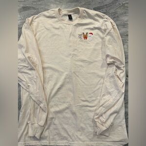 SUPER CUTE!! Dental Tooth Theme Holiday Gildan 2XL Ivory Long Sleeve Shirt